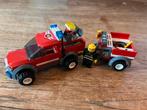 Leuke technisch lego set brandweer auto met aanhanger(7942), Ophalen of Verzenden, Gebruikt, Complete set, Lego