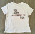 ZGAN Leuk wit shirt Love , maatje S 36, Wit, Ophalen of Verzenden, Zo goed als nieuw, Korte mouw