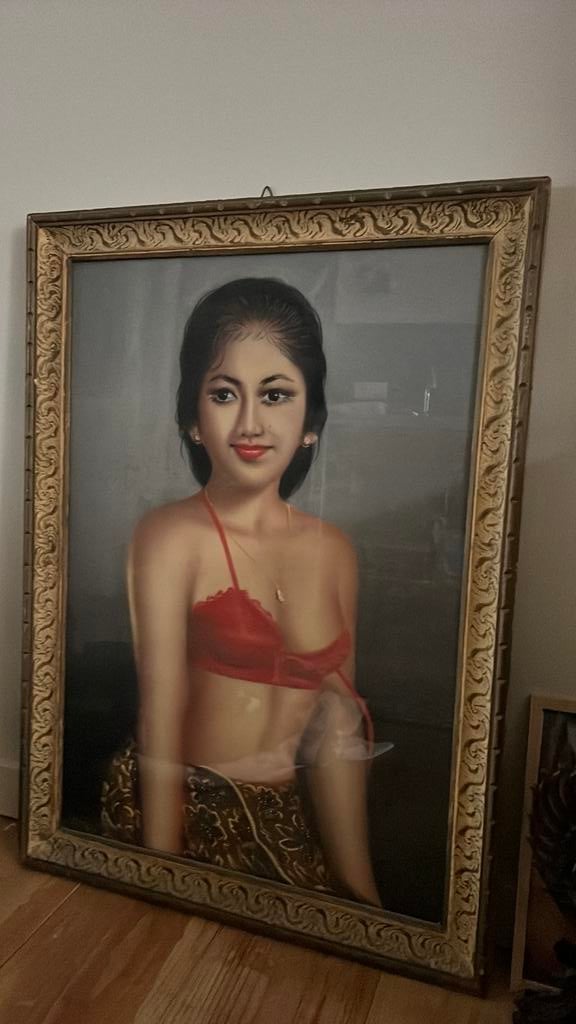 Autentiek Indonesisch schilderij, Ophalen