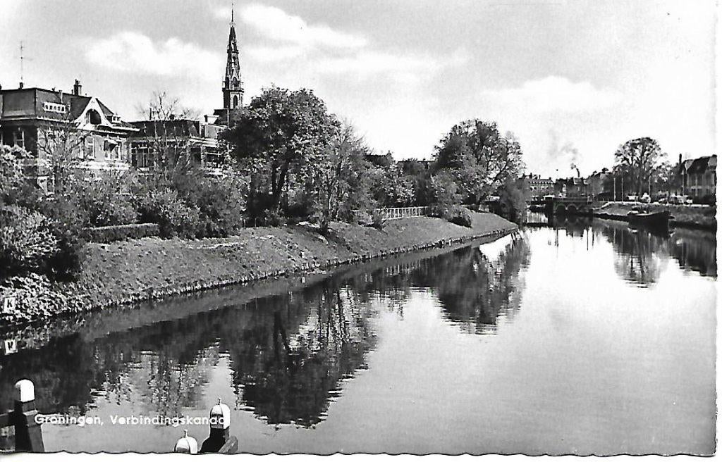 Groningen- -Verbindingskanaal., Verzenden, 1960 tot 1980, Ongelopen, Groningen