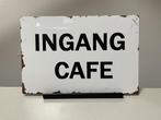 Ingang cafe tekst bord / café bord (Old Look), Www.pand50.nl, Reclamebord, Nieuw, Ophalen of Verzenden