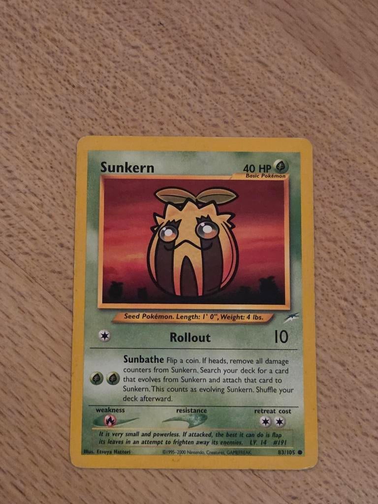 Pokémon kaart Sunkern, Ophalen of Verzenden