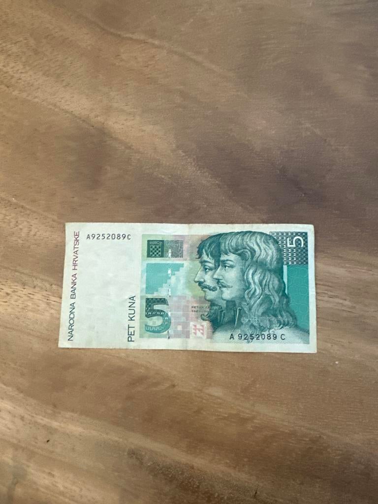 Zeldzaam 5 Kuna Biljet - Joegoslavië, Ophalen of Verzenden, Joegoslavië, Los biljet