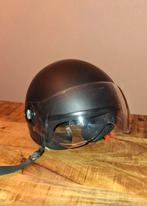 Zwarte Vinz scooterhelm maat M 57-58, Fietsen en Brommers, Brommerhelmen, Ophalen of Verzenden, Gebruikt, Medium