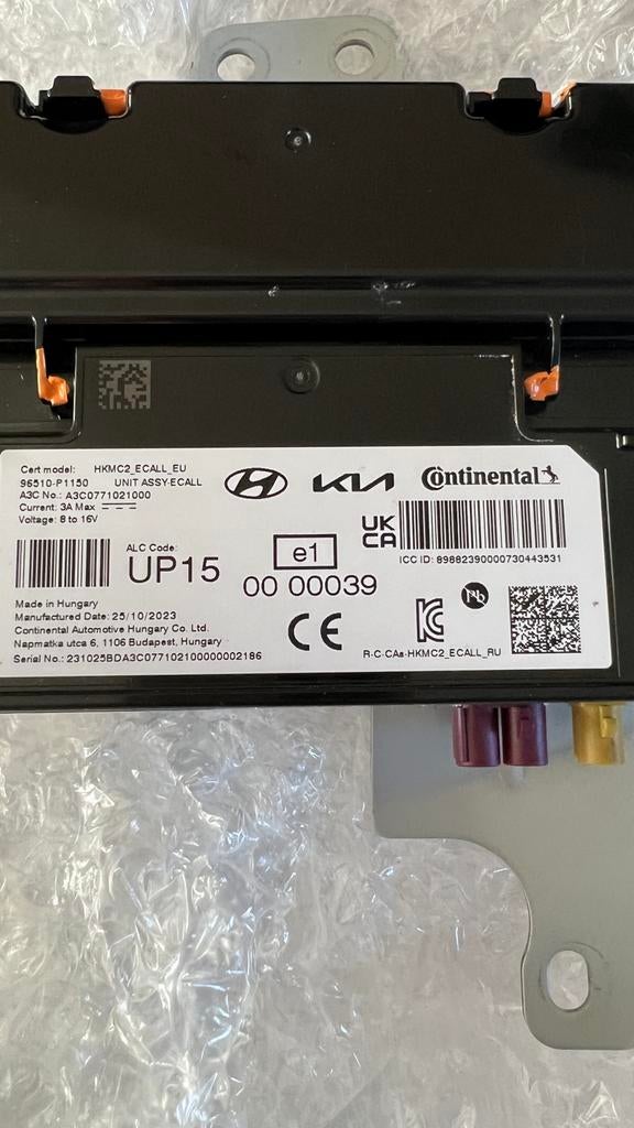 KIA SPORTAGE MK5 SOS Noodoproep Module ECU 96510P1150, Auto-onderdelen, Ophalen of Verzenden, Gebruikt, Kia