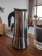 RVS Moka Pot / Percolator - Espresso Koffie Maker, Witgoed en Apparatuur, Koffiezetapparaten, Ophalen, Gebruikt, Espresso apparaat