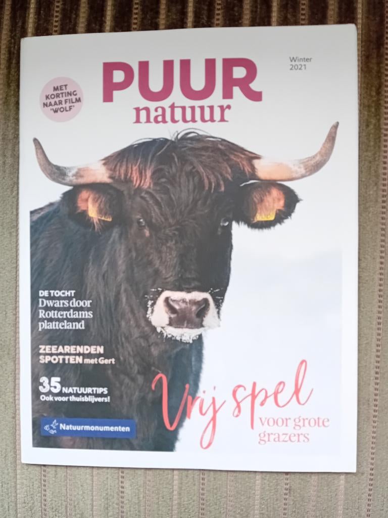 PUUR Natuur - winter 2021 - Gert Huijzers, Ophalen of Verzenden, 1980 tot heden, Nederland, Tijdschrift