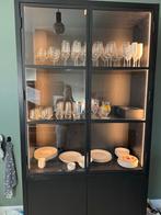 Richmond Oakura Vitrinekast - Massief Hout, Huis en Inrichting, Kasten | Dressoirs, Ophalen, Gebruikt, 100 tot 150 cm, Eikenhout