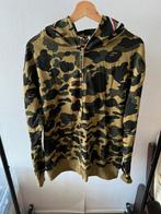 Bape camo shark zipup hoodie, Ophalen of Verzenden, Zo goed als nieuw, Groen