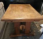 Uitschuifbare Houten Tafel, Huis en Inrichting, Tafels | Eettafels, Ophalen, Gebruikt, 100 tot 150 cm, Eikenhout