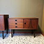 2x pallissander Kastje Dressoir Drankenkastje Nachtkastje, Zo goed als nieuw, 3 of 4 laden, Minder dan 100 cm, 25 tot 50 cm