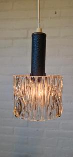 Vintage hanglampje - Ice glass, Gebruikt, Ophalen of Verzenden, Glas, Onbekend