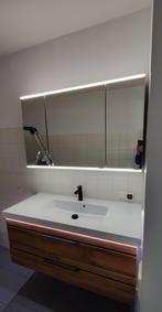 Badmeubel + spiegelkast van Hornbach sunline 108., Huis en Inrichting, Ophalen, 100 tot 150 cm, Zo goed als nieuw, Minder dan 100 cm