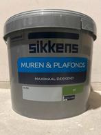 Sikkens Muurverf - Foute kleur, 1x gebruikt, Doe-het-zelf en Verbouw, Verf, Beits en Lak, Ophalen, Gebruikt, 5 tot 10 liter, Wit
