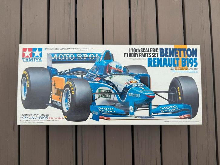 Tamiya Benetton B195 F1 Bodyset Schumacher NIB, Hobby en Vrije tijd, Modelbouw | Radiografisch | Auto's, Nieuw, Elektro, Schaal 1:10