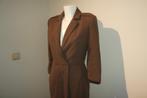 Elisabetta Franchi overslag wrapdress jurk mooi model IT 42, Bruin, Zo goed als nieuw, Knielengte, Maat 36 (S)