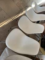 Vitra eames stoelen 4 stuks (wit), Ophalen of Verzenden, Gebruikt