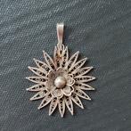 Prachtige filigrain ketting hanger, Ophalen of Verzenden, Zo goed als nieuw, Zilver