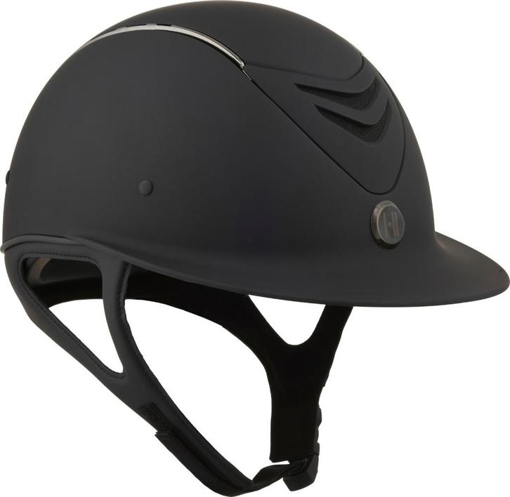 OneK Avancé Matt Chrome Pipe Zwart, alle maten, Dieren en Toebehoren, Paardrijkleding, Nieuw, Dames, Heren, Kinderen, Cap, Ophalen of Verzenden