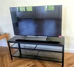 Moderne glazen TV kast (elegante zwarte glas), Ophalen, Minder dan 100 cm, 25 tot 50 cm, Glas