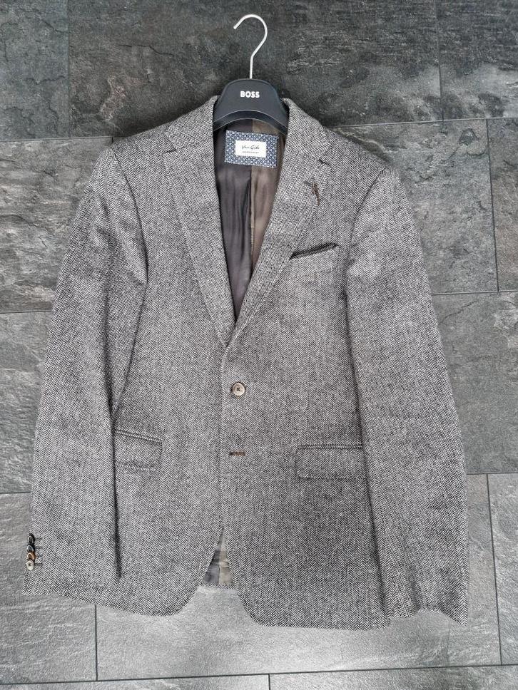 Van Gils Colbertje Grijs maat 98, Kleding | Heren, Kostuums en Colberts, Zo goed als nieuw, Maat 48/50 (M), Grijs, Ophalen of Verzenden