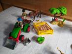 Playmobil tractor met boerderij dieren, Ophalen of Verzenden, Zo goed als nieuw