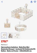 Beige Baby speelbox/groundbox - zo goed als nieuw, Kinderen en Baby's, Boxen, Ophalen, Zo goed als nieuw