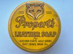 Properts Leder Soap was blik, Verzamelen, Ophalen of Verzenden, Gebruikt, Overige