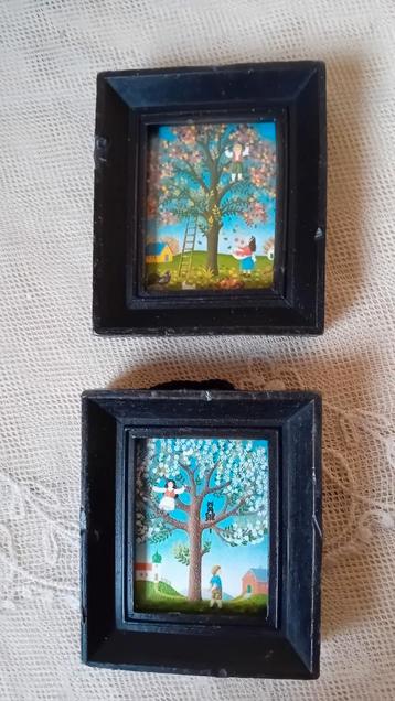 Miniatuur Schilderijtjes/Monika Cronshagen beschikbaar voor biedingen