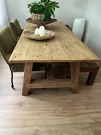 eettafel 90 x 240, Huis en Inrichting, Tafels | Eettafels, Ophalen, Gebruikt, Eikenhout, 200 cm of meer
