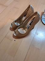 Gouden pumps met open teen - Maat 36, Pumps, Geel, Ophalen of Verzenden, Top GR