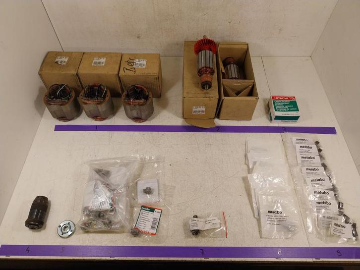 Partij onderdelen voor boormachine en slijpmachine., Doe-het-zelf en Verbouw, Gereedschap | Machine-onderdelen en Toebehoren, Nieuw