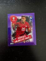 Topps Euro 2024 Milinkovic-Savic purple paralel, SRB3, Ophalen of Verzenden, Nieuw, Sticker