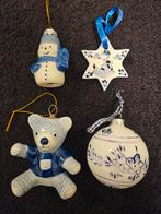 4 delftsblauw kerstbal/kerstornament, Diversen, Ophalen of Verzenden