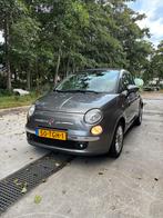 Fiat 500 Cabrio TwinAir 2012 Grijs met nieuwe APK, Auto's, Zwart, Cabriolet, Leder en Stof, Origineel Nederlands