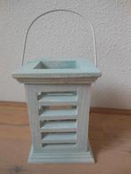 Te koop: Windlicht, blauw, groen, turquoise, staan, hangen, Nieuw, Ophalen of Verzenden, Groen, Hout