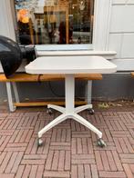 SALE: vintage tafel op wielen, witte kolomtafel, Ophalen