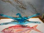 Murano supergrote blauwe schaal glasobject, Antiek en Kunst, Ophalen of Verzenden