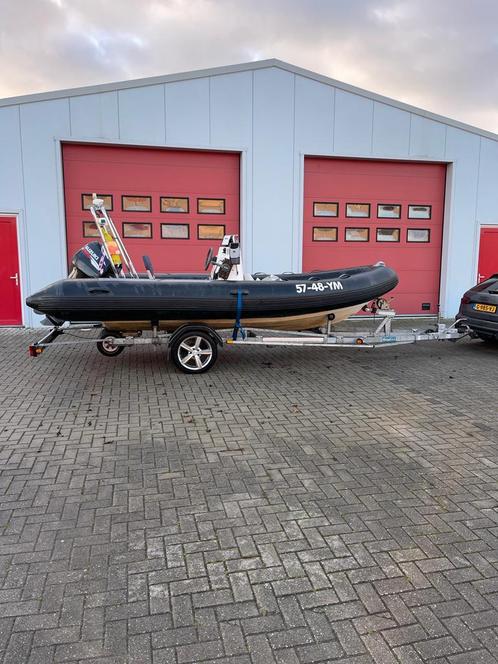 Rib Arimar Pionerr 540, Watersport en Boten, Rubberboten, Gebruikt, Overige merken, Overige materialen, 70 tot 120 pk, Benzine