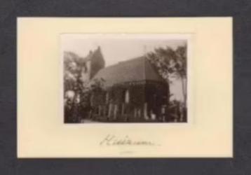 Foto Huizum Friesland Kerk Kerkhof Graven Jaren 30. beschikbaar voor biedingen