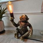 Tafellamp goudkleurig aapje, Huis en Inrichting, Lampen | Tafellampen, Kunststof, Ophalen of Verzenden, Zo goed als nieuw, Chique kitsch dieren