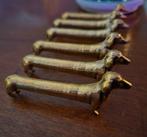 Teckel tekkel messenleggers 6 stuks, Verzenden, Nieuw, Overige materialen, Los bestek