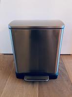 Prullenbak/ trash bin, Ophalen, Gebruikt, Met pedaal, Rvs