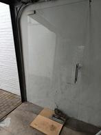 Glazen binnendeur deur met vloerveer, Gebruikt, Binnendeur, Glas, 200 tot 215 cm