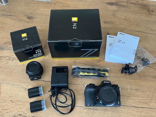 Nikon Z6II + FTZ Adapter + 3 Accu’s, Audio, Tv en Foto, Fotocamera's Digitaal, Zo goed als nieuw, Nikon, Geen optische zoom, Ophalen of Verzenden