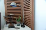 Vintage werkplek of bureaulamp, Gebruikt, Glas, Ophalen of Verzenden, Minder dan 50 cm