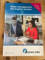 Sales management, the English version, Boom, Ophalen of Verzenden, Management, Zo goed als nieuw