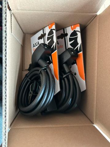 Axa resolute kabelslot 180cm doos 2 stuks (nieuw) beschikbaar voor biedingen