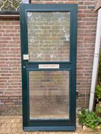Zware voordeur met dubbelglas (211 x 92,5), Doe-het-zelf en Verbouw, Deuren en Horren, Ophalen, Gebruikt, 80 tot 100 cm, Buitendeur