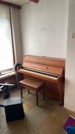 August forster bruin hout incl kruk, Ophalen of Verzenden, Gebruikt, Bruin, Piano